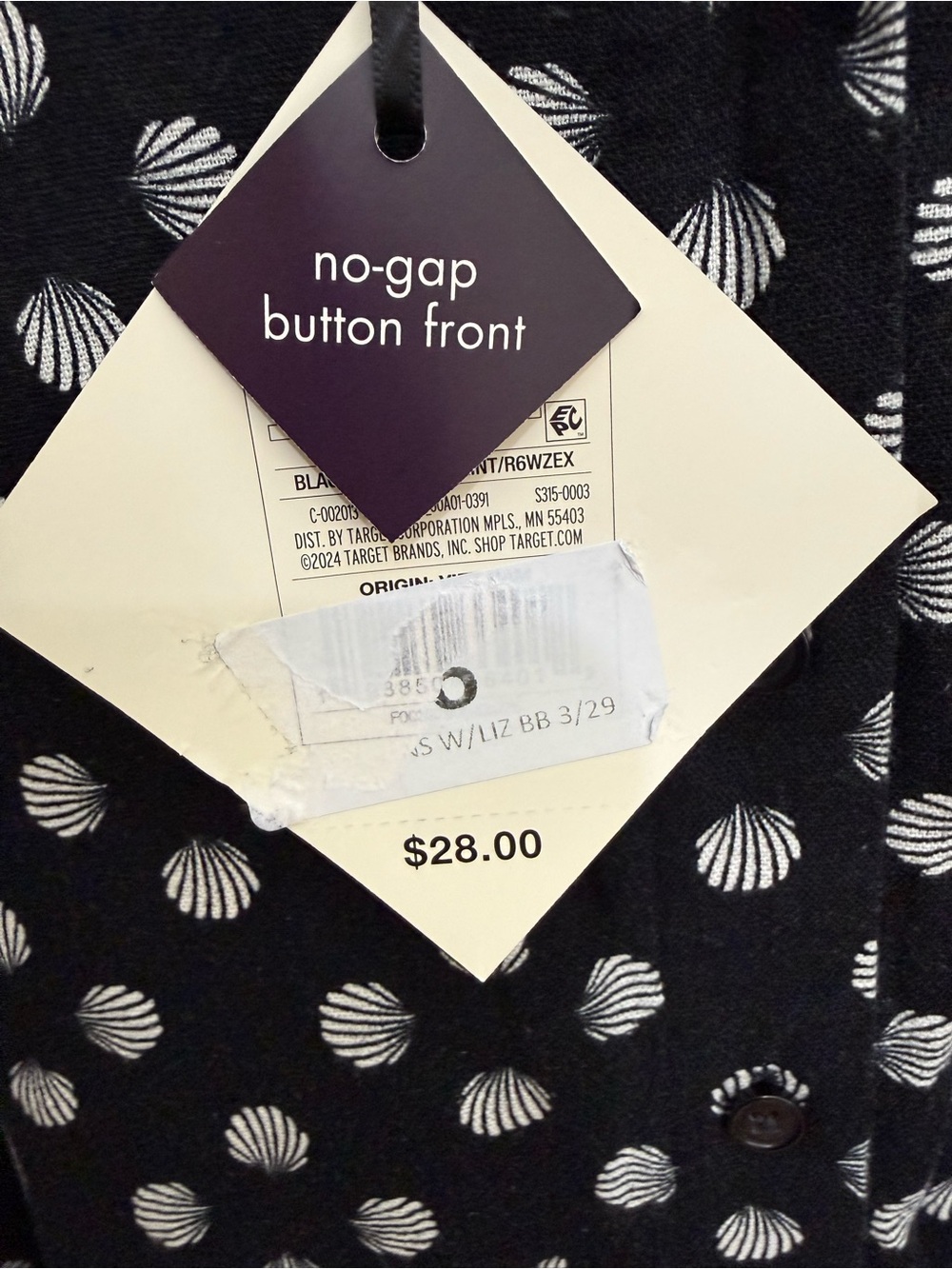 Ava & Viv Black and White Polka Dot Short Sleeve Blouse - Picture 3 of 10